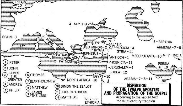 dispersal of apostles